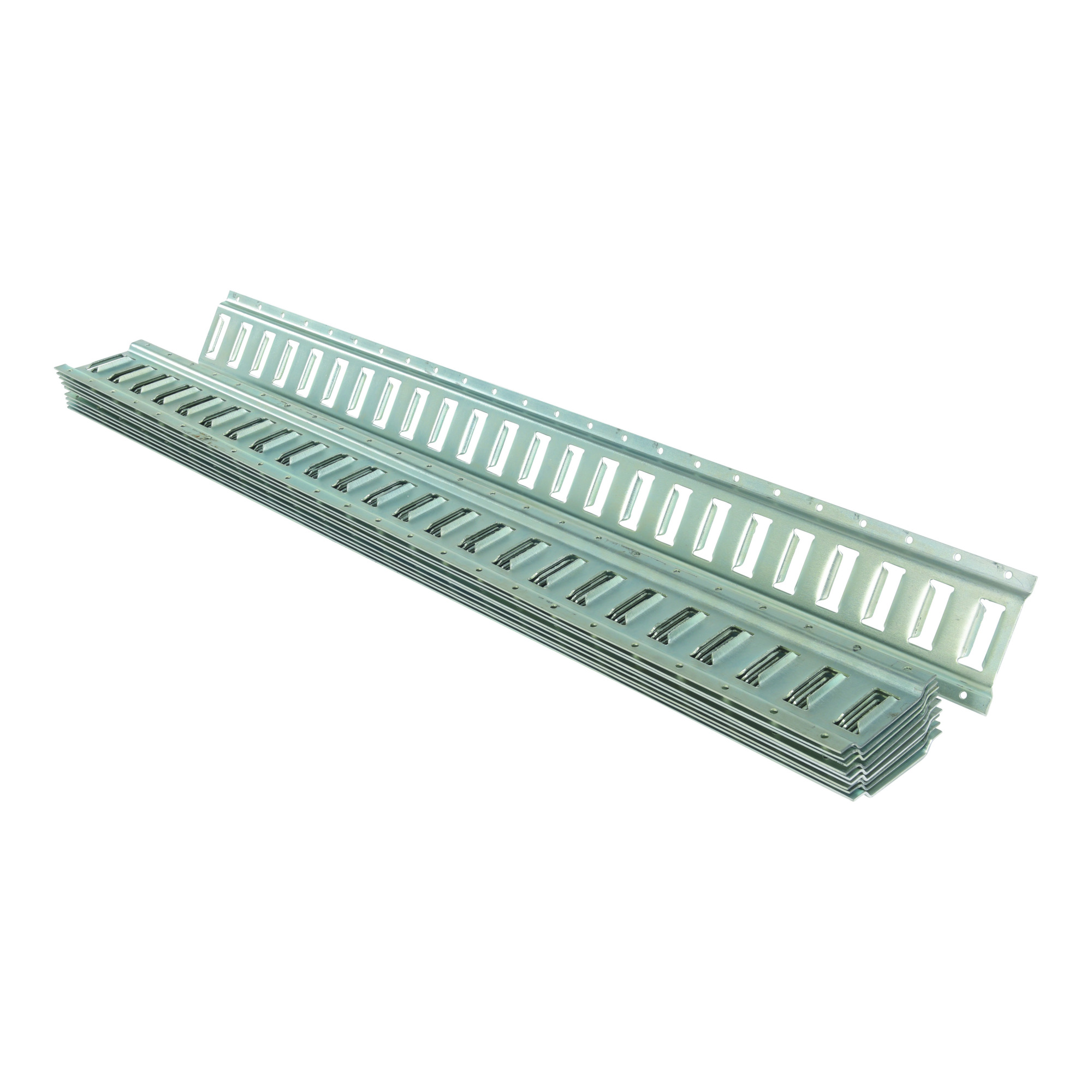 Vestil E-Track - 49in. x 6in., Steel, Zinc Plated, Model# E-TRK-4-ZN-10PK